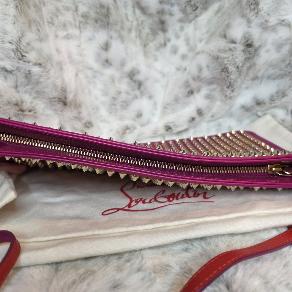 RARE Christian Louboutin Loubiposh Studded Clutch/Shoulder/Crossbody Bag - Picture 11 of 16